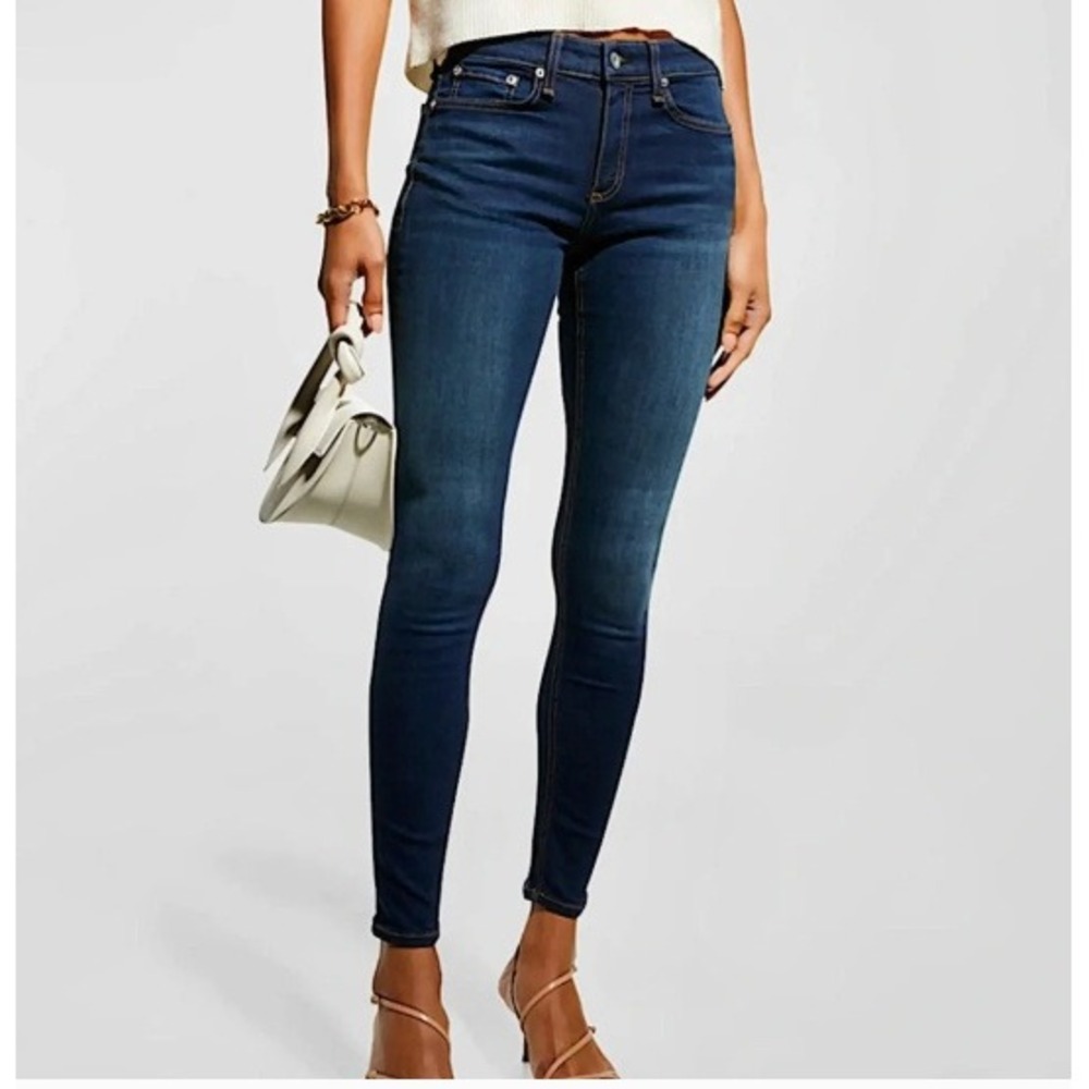 Rag & Bone Bedford Skinny Jeans Dark Wash Indigo Denim Size 29 W1502K089BED